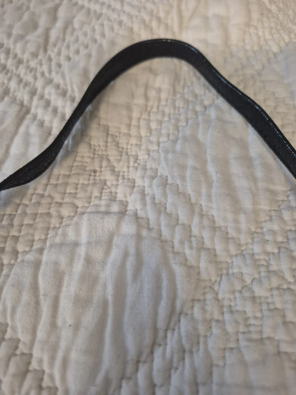 Victoria's Secret Black Quilted Chevron Chain Crossbody Bag